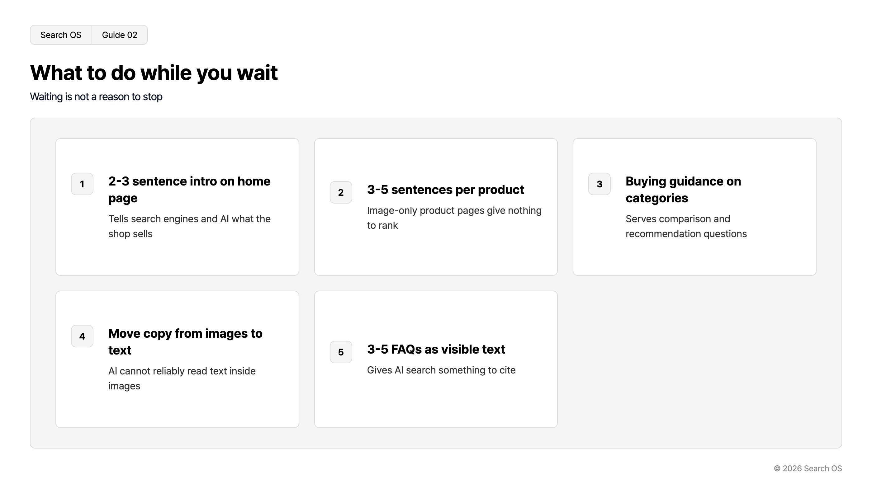 What to do while you wait