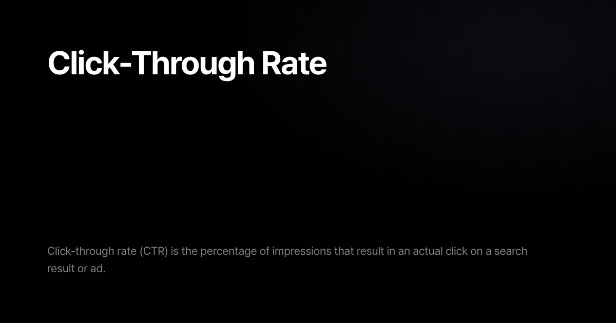 What is Click-Through Rate? | Search OS