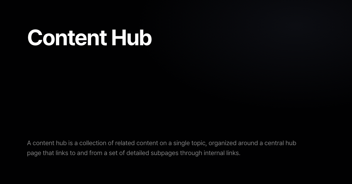 What is Content Hub? | Search OS